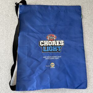 eco2go Laundry Bag Coors Light Chores Tide Light Blue - Clothes School Beer New!